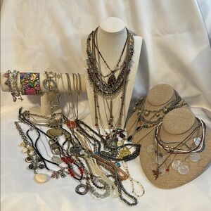 Vintage to Modern Boho Necklace Collection with Beaded Elements, Over 30 pieces!